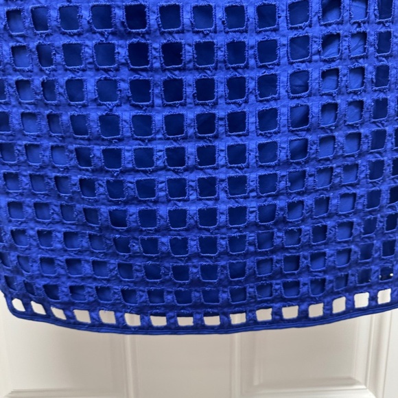 Milly Blue Chloe Illusion Net Dress - Picture 5 of 12